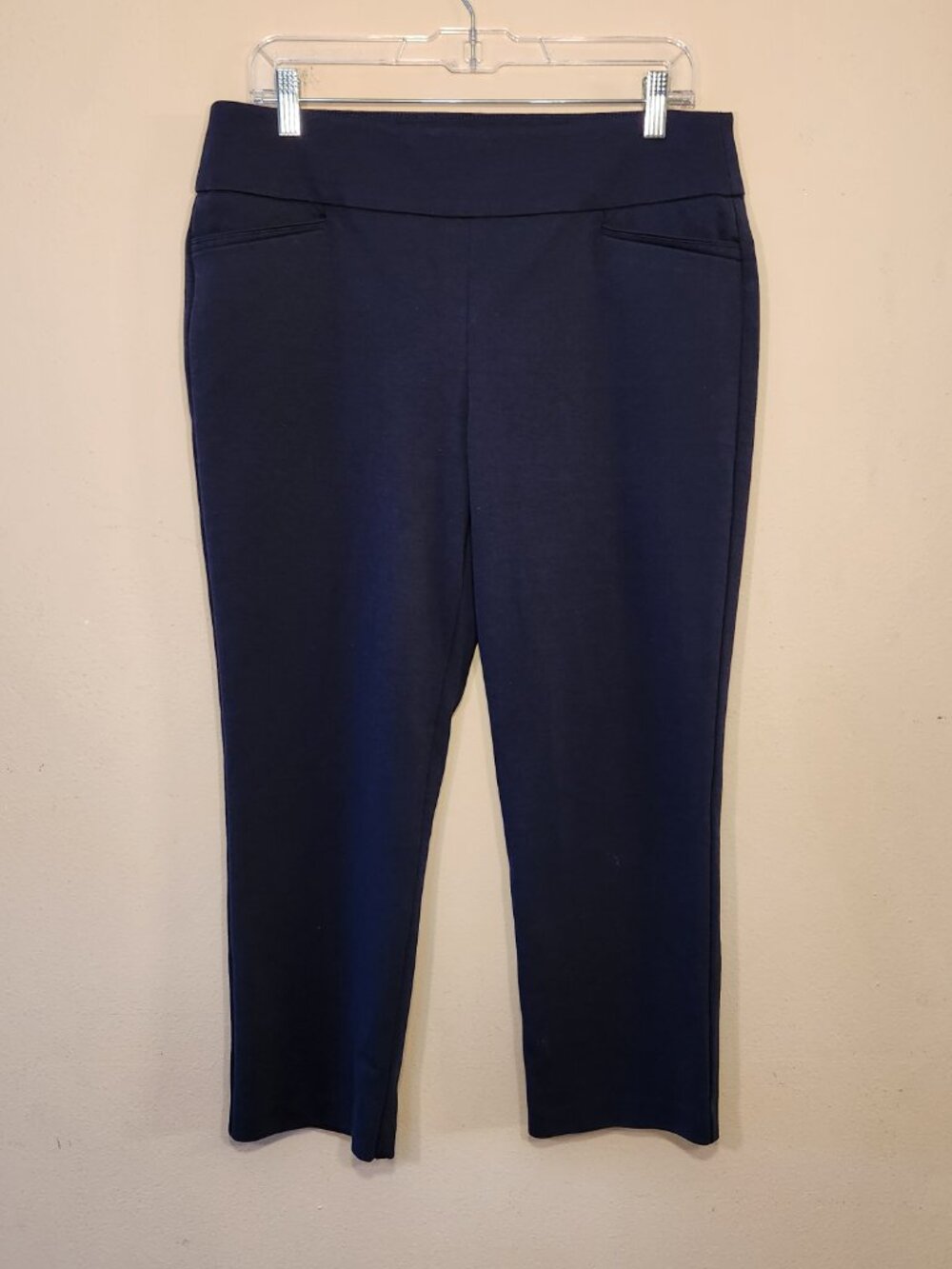 Attyre Petite pull-on Navy anke pants